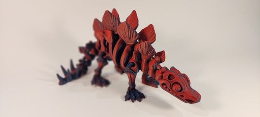 Articulated 3D Printed Stegosaurus Figurine