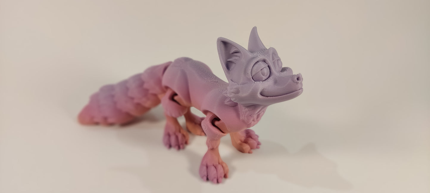 Articulated 3D Printed Fox Figurine