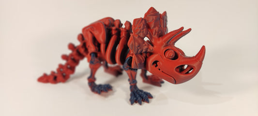 Dino Delight: Playful 3D Printed Triceratops Model