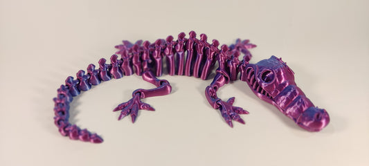 Flexi-Croc: Articulated 3D Printed Crocodile Toy