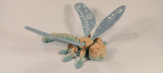 Whimsical Articulated Dragonfly: 3D Printed Wonder